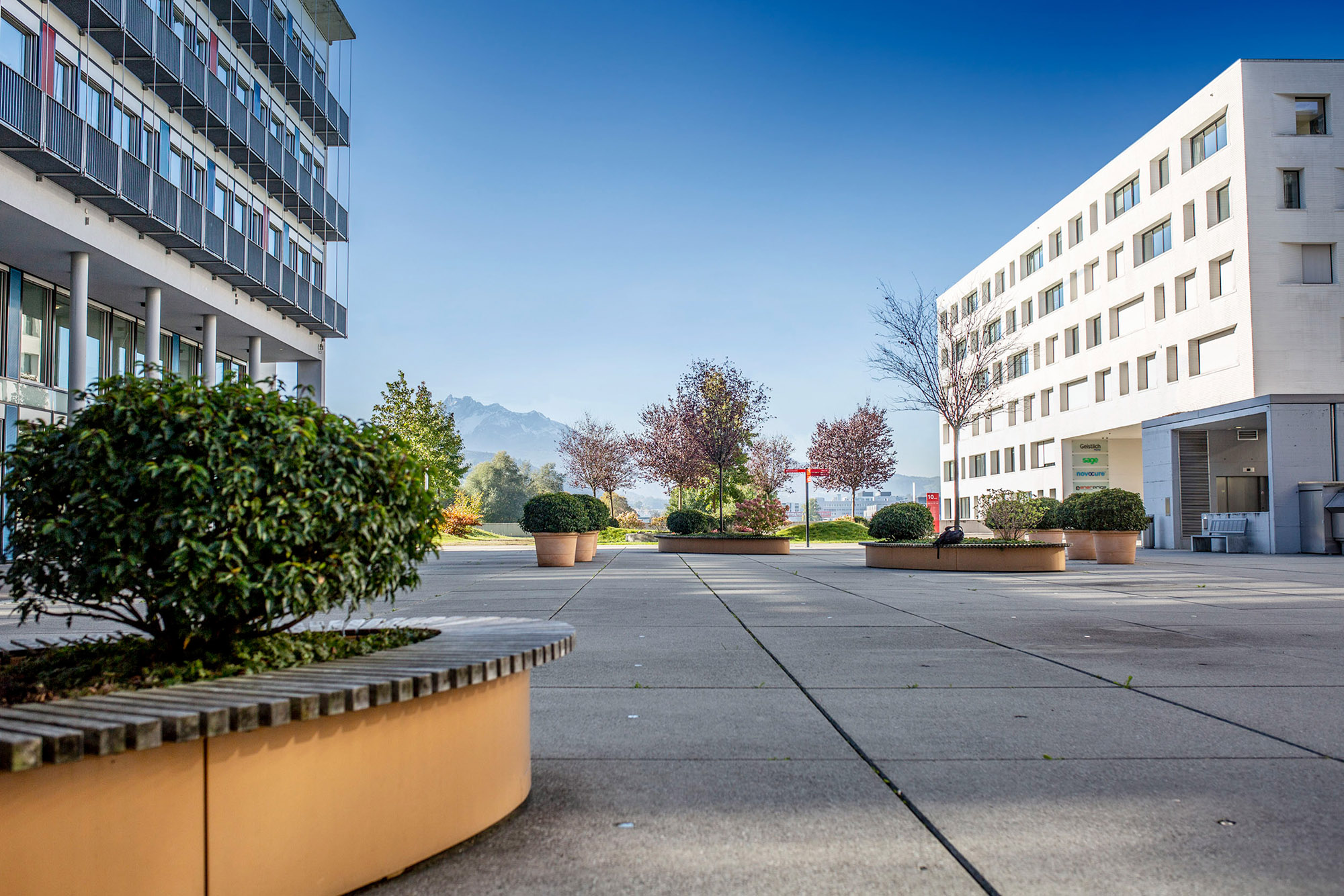Technopark Luzern outdoor terrace area